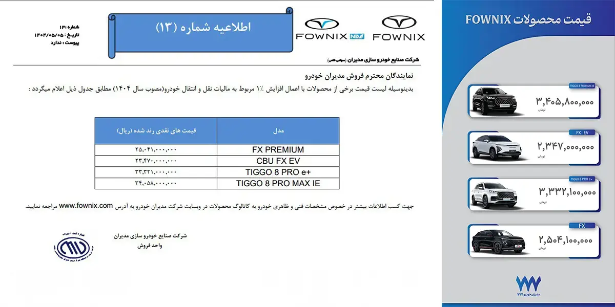 افزایش قیمت فونیکس